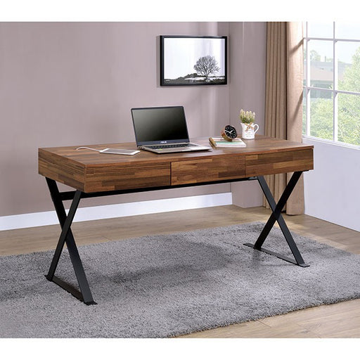 Tensed Sand Black Desk - R&R Furniture Gallery (Fountain Valley, CA)