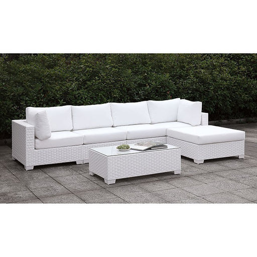 Somani L-Sectional W/ RIGHT Chaise + Coffee Table - R&R Furniture Gallery (Fountain Valley, CA)