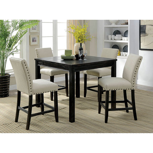 Kristie 5 Pc. Counter Ht. Table Set - R&R Furniture Gallery (Fountain Valley, CA)