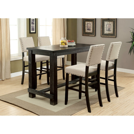 Sania 5 Pc Bar Table Set Black - R&R Furniture Gallery (Fountain Valley, CA)