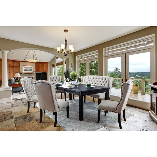 Sania 7 Pc Dining Table Set - R&R Furniture Gallery (Fountain Valley, CA)