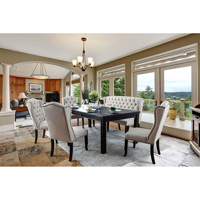 Sania 9 Pc Dining Table Set - R&R Furniture Gallery (Fountain Valley, CA)