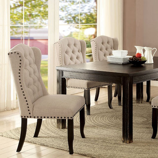 Sania 7 Pc Dining Table Set Rustic - R&R Furniture Gallery (Fountain Valley, CA)