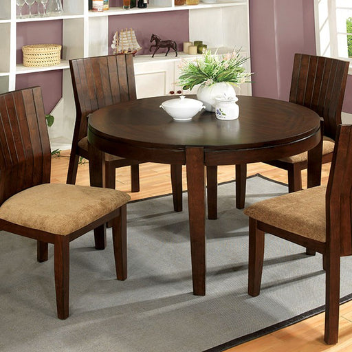 Ottawa Round Dining Table Brown - R&R Furniture Gallery (Fountain Valley, CA)