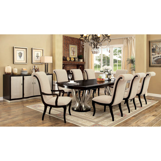 Ornette Espresso/Champagne Dining Table - R&R Furniture Gallery (Fountain Valley, CA)