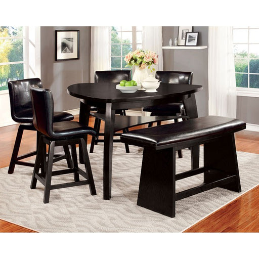 Hurley 7 Pc Counter Ht Table Set - R&R Furniture Gallery (Fountain Valley, CA)