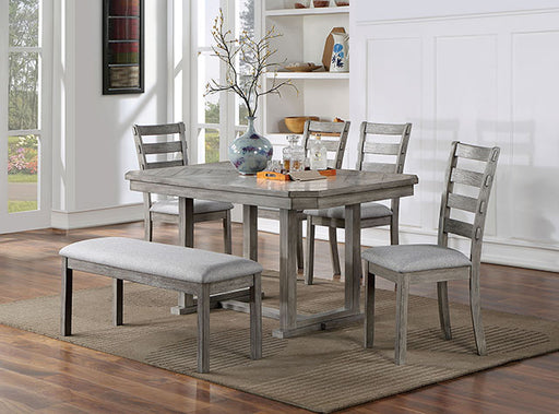 Laquila Dining Table Set Bench - R&R Furniture Gallery (Fountain Valley, CA)