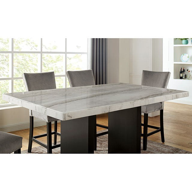 Kian 7 Pc Counter Ht Table Set - R&R Furniture Gallery (Fountain Valley, CA)