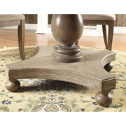 Kathryn Rustic Dark Oak Round Dining Table, Rustic Oak - R&R Furniture Gallery (Fountain Valley, CA)