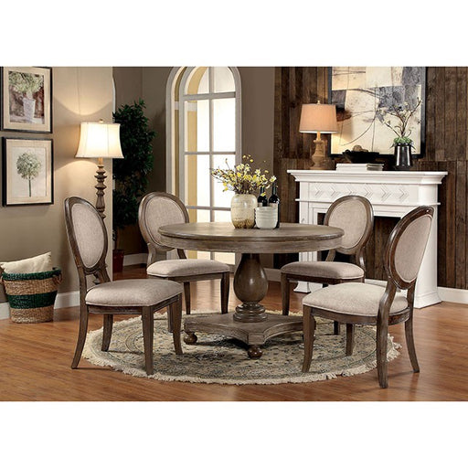 Kathryn 5 Pc Dining Table Set Rustic - R&R Furniture Gallery (Fountain Valley, CA)