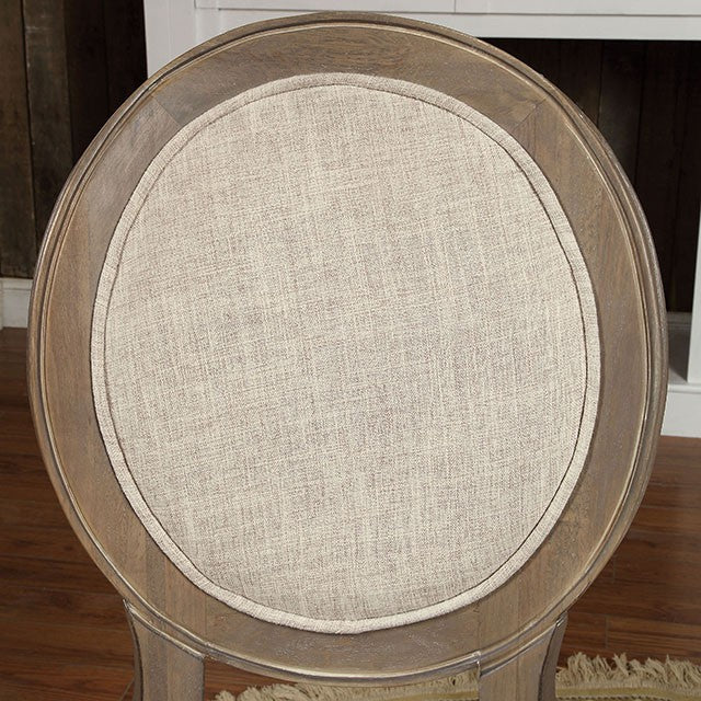 Kathryn Rustic Dark Oak Round Dining Table, Rustic Oak - R&R Furniture Gallery (Fountain Valley, CA)