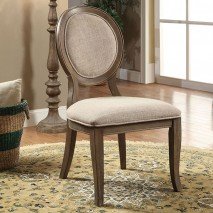 Kathryn Rustic Dark Oak Round Dining Table, Rustic Oak - R&R Furniture Gallery (Fountain Valley, CA)