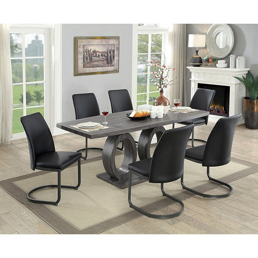 Saskia 7 Pc Dining Table Set - R&R Furniture Gallery (Fountain Valley, CA)
