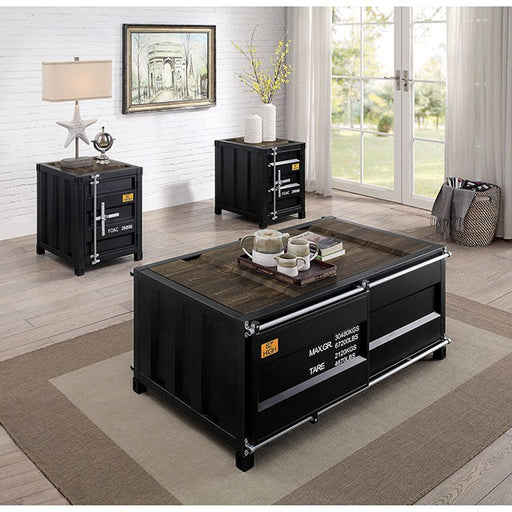 Dicargo Coffee Table Black - R&R Furniture Gallery (Fountain Valley, CA)