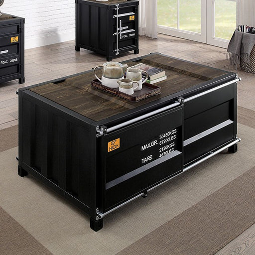 Dicargo Coffee Table Black - R&R Furniture Gallery (Fountain Valley, CA)