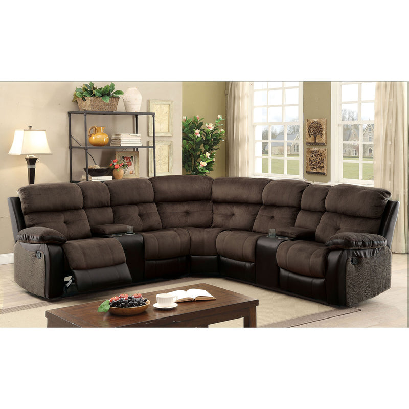 Hadley Sectional w/ 2 Consoles - R&R Furniture Gallery (Fountain Valley, CA)