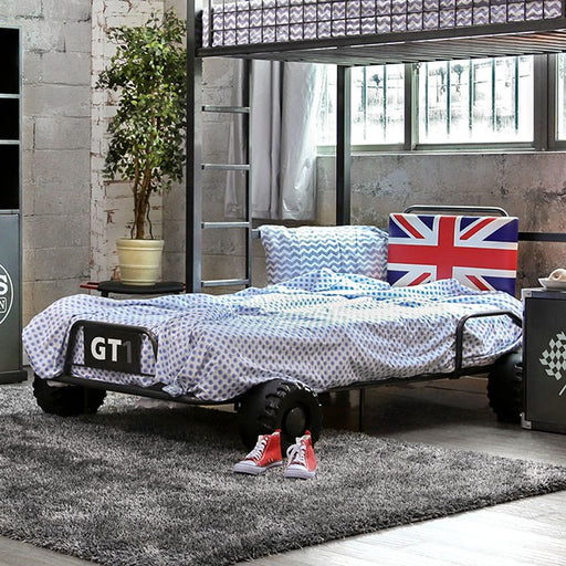 Royal Racer Twin Bed, Blue - R&R Furniture Gallery (Fountain Valley, CA)