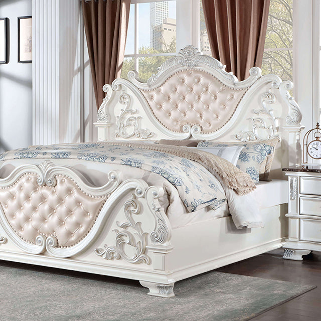 Esparanza Bed Cherry & White - R&R Furniture Gallery (Fountain Valley, CA)