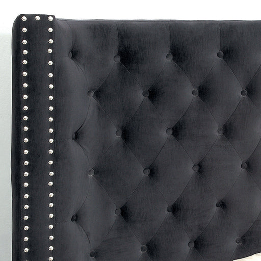 Rosabelle Bed Black, Grey, & Ivory - R&R Furniture Gallery (Fountain Valley, CA)