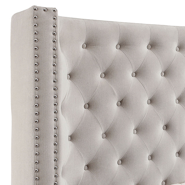 Rosabelle Bed Black, Grey, & Ivory - R&R Furniture Gallery (Fountain Valley, CA)