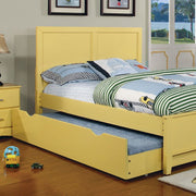 PRIAM Full & Twin Bed, White/Gray, Pink, Chrome, & Yellow - R&R Furniture Gallery (Fountain Valley, CA)