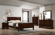 Louis Philippe Full, Twin, Full, & King Bed Black, Grey, Brown & White - R&R Furniture Gallery (Fountain Valley, CA)