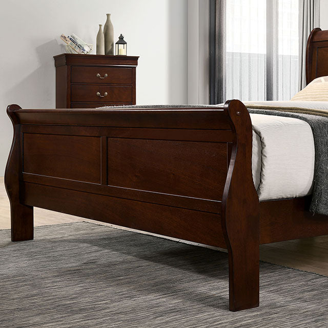 Louis Philippe Full, Twin, Full, & King Bed Black, Grey, Brown & White - R&R Furniture Gallery (Fountain Valley, CA)