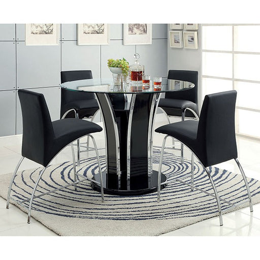 Mauna Counter Ht. Chair (2/Box) Black - R&R Furniture Gallery (Fountain Valley, CA)