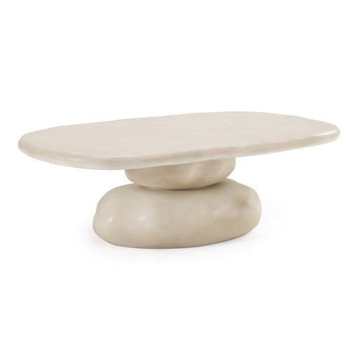 Coates - Modern Beige Concrete Coffee Table
