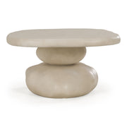 Coates - Modern Beige Concrete Coffee Table — view 5