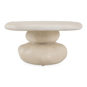 Coates - Modern Beige Fiberform Coffee Table — view 2