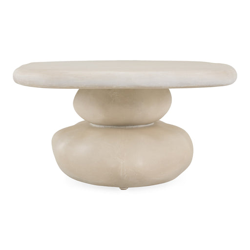 Coates - Modern Beige Fiberform Coffee Table — view 2