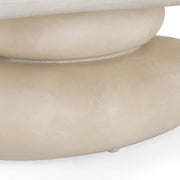 Coates - Modern Beige Fiberform Coffee Table — view 3
