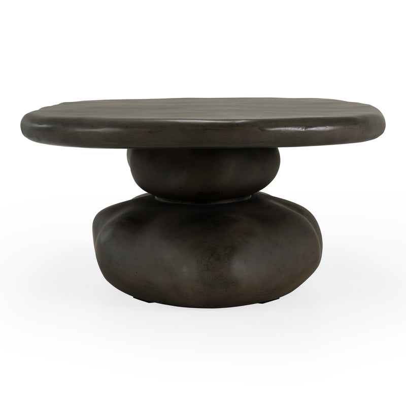 Coates - Modern Grey Fiberform Coffee Table — view 2
