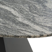 Colbert - Modern Black & White Marble Dining Table — view 4