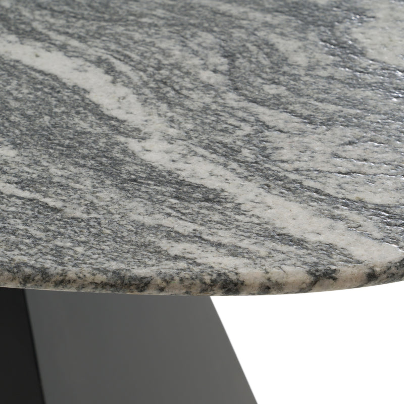 Colbert - Modern Black & White Marble Dining Table — view 4
