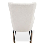 Colfax - Modern White Sheep Rocking Chair — view 3