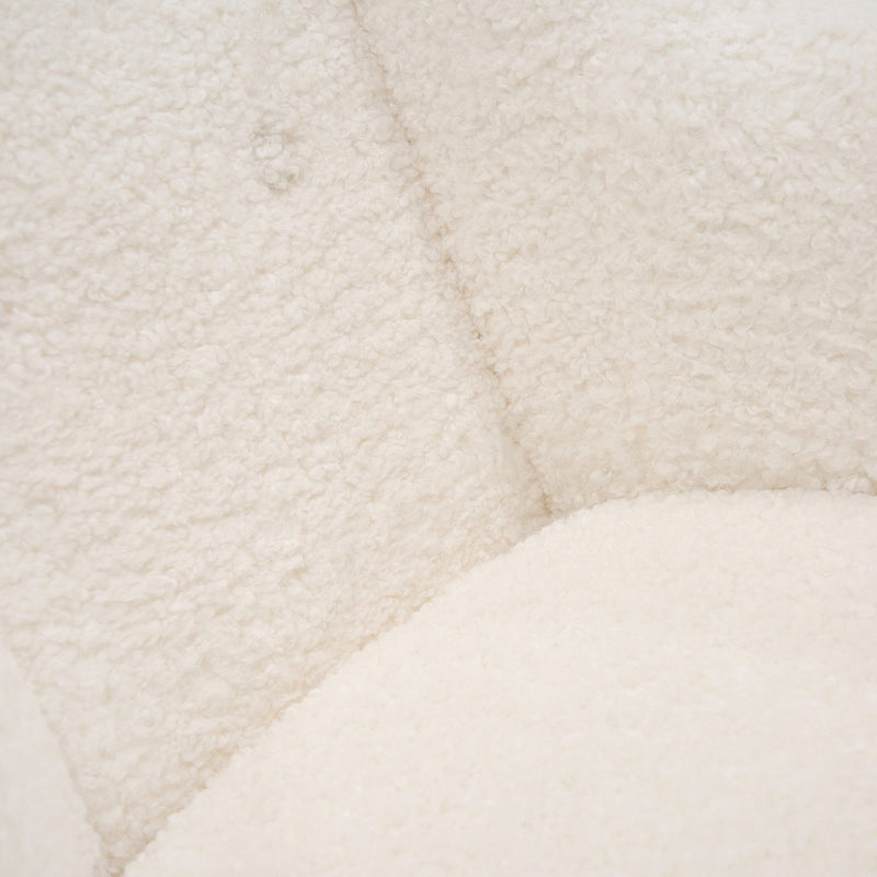 Colfax - Modern White Sheep Rocking Chair — view 4