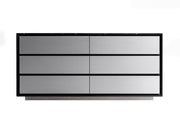 Concord - Modern Black Marble + Black Ash + Aluminum Dresser