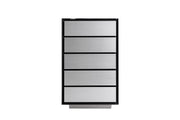 Concord - Modern Black Marble + Black Ash + Aluminum Chest