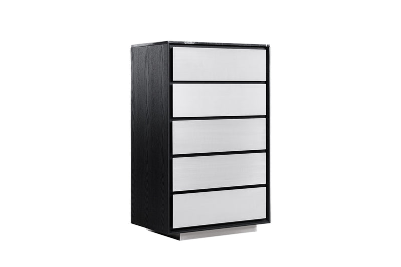 Concord - Modern Black Marble + Black Ash + Aluminum Chest — view 2