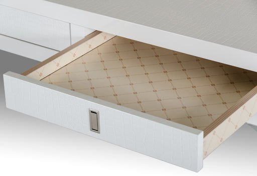 Congress Transitional White Crocodile Office Desk