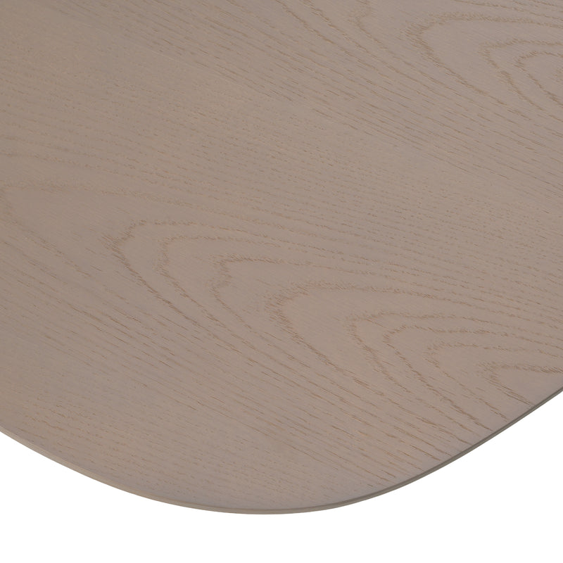 Connie - Modern White Oak Oval Coffee Table — view 3