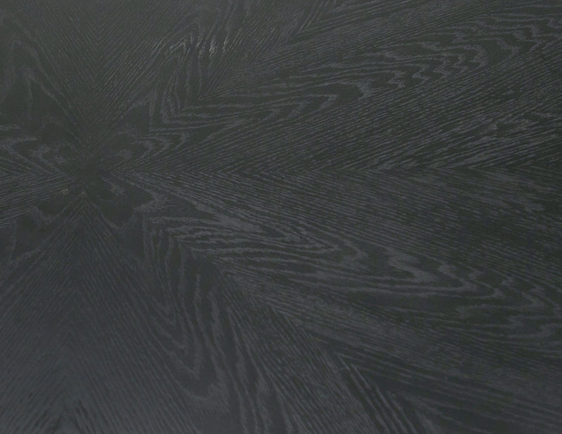 Conroy - Modern Black Round Dining Table — view 3