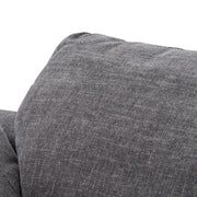 Corinth - Modern Dark Grey Fabric Sectional Sofa with 3 Power Recliners