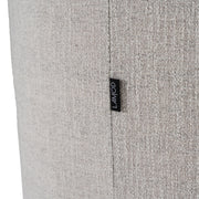 Correa - Modern Light Grey Fabric Swivel Dining Chair — view 5