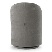 Correa - Modern Dove Grey Fabric Swivel Dining Chair — view 4