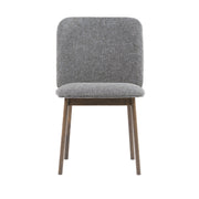 Costello - Mid-Century Modern Grey Fabric + Wenge Dining Chair (Set of 2) — view 3
