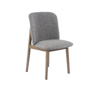 Costello - Mid-Century Modern Grey Fabric + Wenge Dining Chair (Set of 2) — view 5