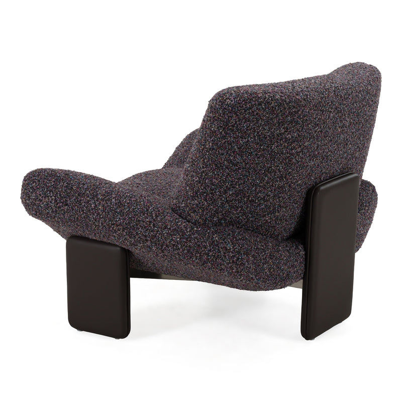Crowley - Modern Grey Multi-Color Fabric Accent Chair — view 3